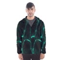 Green Pattern Background Abstract Hooded Windbreaker (Men) View1