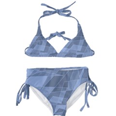 Lines Shapes Pattern Web Creative Kids  Classic Bikini Set by Pakrebo