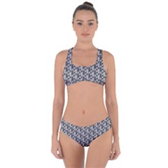 Seamless Repeating Pattern Criss Cross Bikini Set by Alisyart