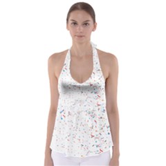 Ribbon Polka Babydoll Tankini Top by Mariart