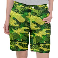 Marijuana Camouflage Cannabis Drug Pocket Shorts by Pakrebo