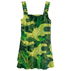 Marijuana Camouflage Cannabis Drug Kids  Layered Skirt Swimsuit by Pakrebo