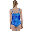 Valentine Heart Love Blue Twist Front Tankini Set View2