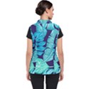 Tropical Greens Leaves Banana Women s Puffer Vest View2