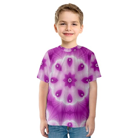 Pattern Abstract Background Art Purple Kids  Sport Mesh Tee by Pakrebo