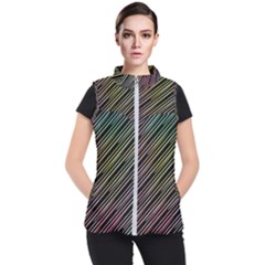 Pattern Abstract Desktop Fabric Women s Puffer Vest