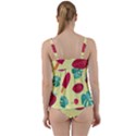 Watermelon Leaves Strawberry Twist Front Tankini Set View2