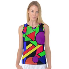 Background Color Art Pattern Form Women s Basketball Tank Top by Pakrebo