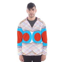 Line Art Geometric Design Line Hooded Windbreaker (men) by Pakrebo