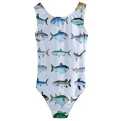 Ml 6-6 Fish Kids  Cut-out Back One Piece Swimsuit by ArtworkByPatrick