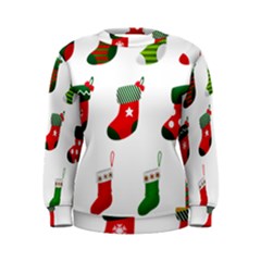 Christmas Stocking Candle Women s Sweatshirt by Mariart