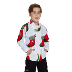 Christmas Stocking Candle Windbreaker (kids) by Mariart