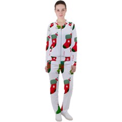 Christmas Stocking Candle Casual Jacket And Pants Set by Mariart