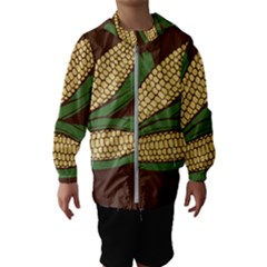 Sweet Corn Maize Vegetable Hooded Windbreaker (kids) by Alisyart