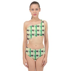 Cowboy Hat Cactus Spliced Up Two Piece Swimsuit by Alisyart