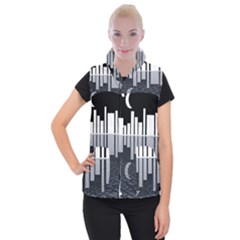 Cityscape City Waterfront Women s Button Up Vest by Alisyart