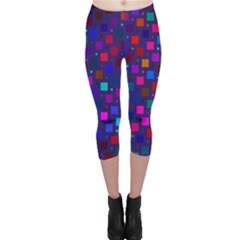 Squares Square Background Abstract Capri Leggings  by Alisyart