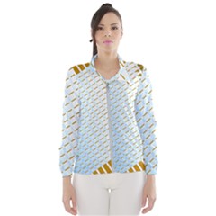 Diagonal Seamless Line Design Windbreaker (women) by LoolyElzayat