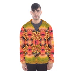 Fractals Graphic Fantasy Colorful Hooded Windbreaker (men) by Pakrebo