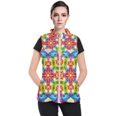 Pattern Tile Background Image Deco Women s Puffer Vest by Pakrebo