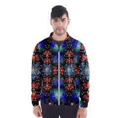 Mosaic Kaleidoscope Form Pattern Windbreaker (men) by Pakrebo