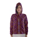 Background Image Decorative Hooded Windbreaker (Women) View1