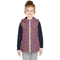 Background Image Decorative Kids  Hooded Puffer Vest by Pakrebo