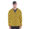 Tile Background Image Graphic Yellow Hooded Windbreaker (Men) View1