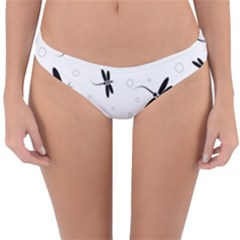 Dragonflies Pattern Reversible Hipster Bikini Bottoms by Valentinaart