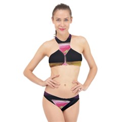 Cosmo Cocktails High Neck Bikini Set by StarvingArtisan