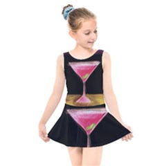 Cosmo Cocktails Kids  Skater Dress Swimsuit by StarvingArtisan