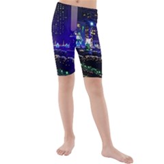 Columbus Commons Kids  Mid Length Swim Shorts by Riverwoman