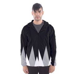 Geometric Landscape Hooded Windbreaker (men) by Valentinaart