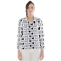 Xo Valentines Day Pattern Windbreaker (women) by Valentinaart