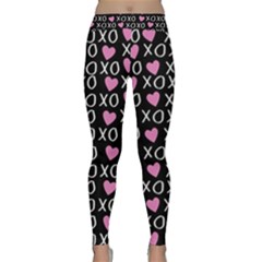Xo Valentines Day Pattern Classic Yoga Leggings by Valentinaart