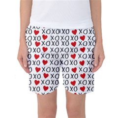Xo Valentines Day Pattern Women s Basketball Shorts by Valentinaart