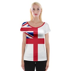 White Ensign Of Royal Navy Cap Sleeve Top by abbeyz71