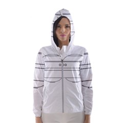 Alien Space Ufo Extraterrestrial Hooded Windbreaker (women) by Wegoenart