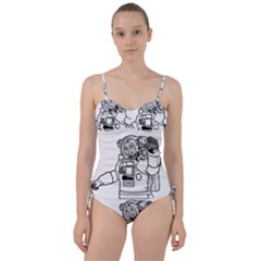 Astronaut Space Exploration Helmet Sweetheart Tankini Set by Wegoenart