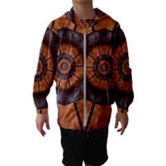 Abstract Kaleidoscope Texture Hooded Windbreaker (kids) by Pakrebo