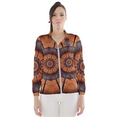 Abstract Kaleidoscope Texture Windbreaker (women) by Pakrebo