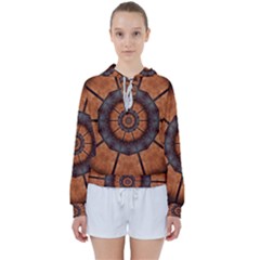 Abstract Kaleidoscope Texture Women s Tie Up Sweat by Pakrebo