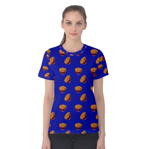 Kawaii Chips Blue Women s Cotton Tee by snowwhitegirl