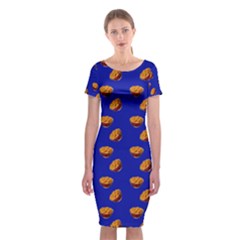 Kawaii Chips Blue Classic Short Sleeve Midi Dress by snowwhitegirl