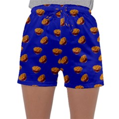 Kawaii Chips Blue Sleepwear Shorts by snowwhitegirl