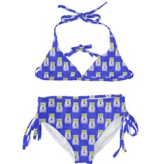 Ghost Pet Blue Kids  Classic Bikini Set by snowwhitegirl