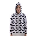 Eyes White Hooded Windbreaker (Women) View1