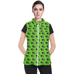 Eyes Green Women s Puffer Vest