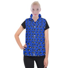 Eyes Blue Women s Button Up Vest