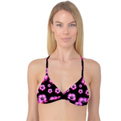 Wallpaper Ball Pattern Pink Reversible Tri Bikini Top